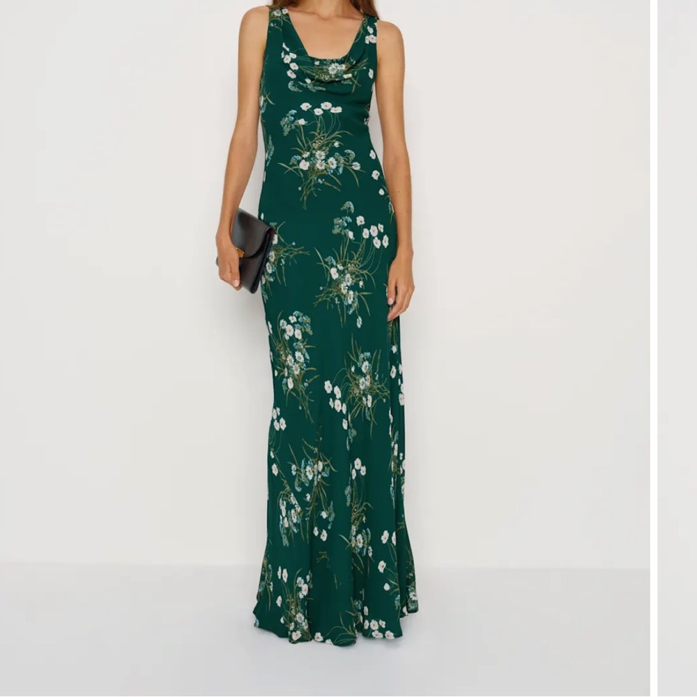 Reformation Annabelle Dress Green - Size 0 NWT never worn gorgeous